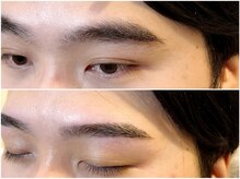 スリーピース(3Peace)/ストレートアーチ眉Before/After