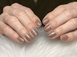 ラメワンカラー・長持ちネイル♪