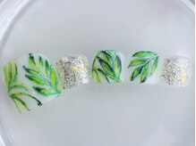 ネイルサロン あかねいろ/夏色フットネイル　ボヘミアン　