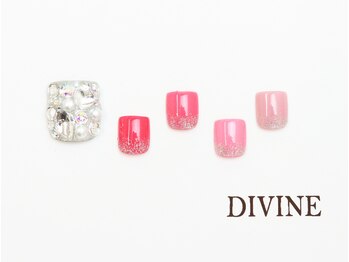ディバイン ネイルズ(DIVINE NAILS)/フットジェルアートやり放題