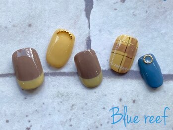 ネイルアンドまつげエクステ ブルーリーフ 四谷三丁目店(Blue Reef)/チェックネイル