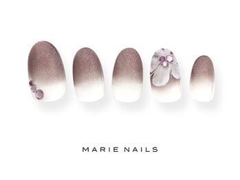 マリー ネイルズ いわきラトブ店(MARIE NAILS)/定額6,600円税込 フラワー0413b