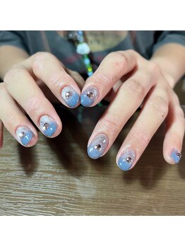 プリュネ(Prune)/ハート/マグネット/水色