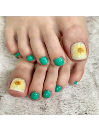 ひまわりネイル