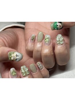 手描きアートが得意なサロン