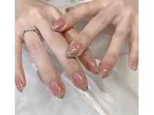 桜ネイルサロン/ガラスフレンチ