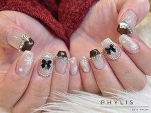 フィリス 横浜店(PHYLIS)/#冬ネイル　#リボンネイル
