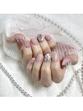 ミニョン(Minyon)/ピンク☆埋め尽くしネイル