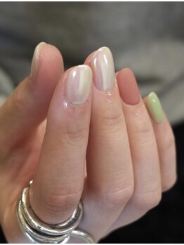 ループラス(r'oo plus)の写真/【新規オフ込 ワンカラージェルネイル¥6000～】似合わせカラーのご相談も◎高リピート率のネイリスト施術