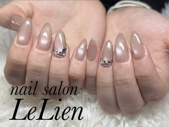 ルリアン(LeLien)の写真/”ちゅるん”としたフォルムが愛らしいシンプルデザイン◇マグネットワンカラーネイル￥6700