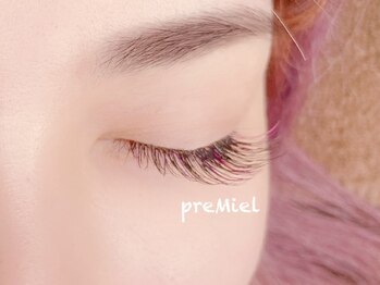 プリミエル(preMiel)/カラーまつエク(180本)
