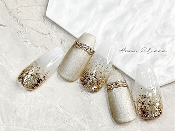 【ハンド】ホワイトグラデ