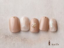 アイネイルズ 横浜EAST店(I-nails)/シンプルオフィスフラワーネイル