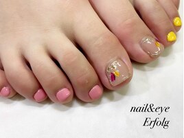 チューリップなフットネイル！