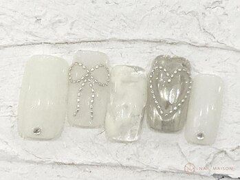 ネイルメゾン 池袋店(NAIL MAISON)/チェーンリボンハート¥10550
