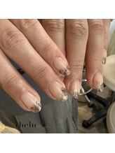 イベル 梅田店(ibelu)/ブラウンニュアンスネイル