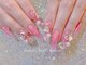 アナネイル(ANNA Nail)の写真/夏はつけ放題と長さだしで指先を華やかに！ミラーレースプッチ柄と韓国パーツでアートを楽しむサロン♪