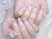 ラブりぃツイードネイル