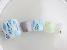 ネイルサロン あかねいろ/春夏　フットネイル　北欧