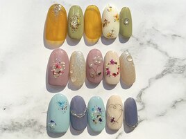 押し花ネイル【岡山】