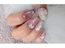 ネイルアンドアイラッシュスタジオ シュシュ(chouchou)/【木田指名】手描きデザイン