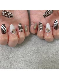 バレンタインネイル