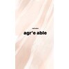 アグレアブルネイル(agr'e able nail)のお店ロゴ