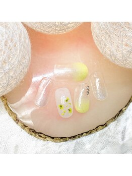 ベリー(berry)/定額¥5500 ドライフラワーネイル