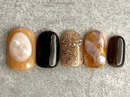 インクアート　ぷっくりにパール