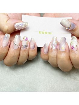 梅雨ニュアンスネイル