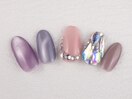 艶マグネット×ビジューネイル