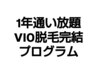 リニューアル記念★【VIO脱毛1年通い放題】しっかり脱毛完結プログラム