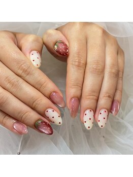 アイネイルトゥー 小倉(ai nail two)/イチゴネイル