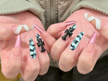 サリーネイルラボ(Sully Nail Lab)/迷彩柄ネイル