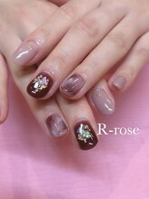 アールローズ(R-rose)/マーブルシェルネイル￥7920
