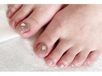 ネイルデコ(nail DECO)/フット定額　ニュアンスプラス