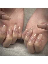 ネイルサロンファストネイルプラス 新宿店(FAST NAIL PLUS)/2025夏ネイル【ミラーフレンチ】