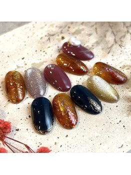 べっ甲ニュアンスネイル