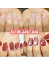 自爪育成ジェルネイル&長さ出し