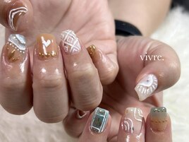 手書き/波/ミラー