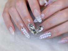 エンジェルガーデンネイル 池袋店(Angelgarden nail)/千鳥柄 手書きネイル 埋め尽くし
