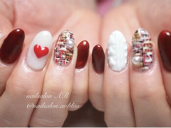 持ち込みバレンタインネイル♪