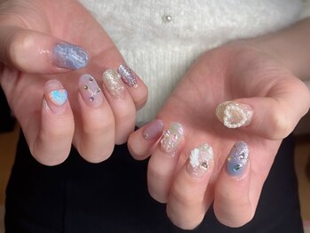 リノン(Linon)の写真/ニュアンスネイルから大人可愛い・個性派デザインまで豊富なアートをご用意しています♪初回他店オフ無料◎