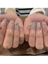 アースコアフュールボーテ 成田店(EARTH coiffure beaute)/ブルーフラワーネイル