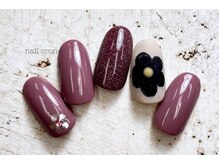 ネイルクローネ(nail crone)/ワンポイントフラワーネイル