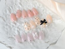 ホワイトネイル 赤坂店(WHITE NAIL)/定額アート/リボンネイル