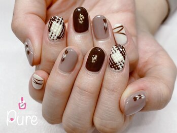 ピュア(Pure)/バレンタインネイル