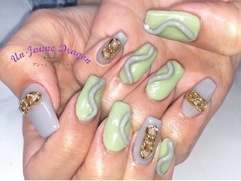 アン ジョーヌドラゴ/【自爪ネイル】ぷっくりネイル