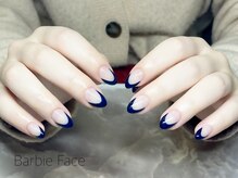バービーフェイス 恵比寿(Barbie Face)/ネイビーフレンチネイル