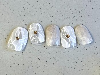 アイネイルズ 池袋店(I-nails)/サンディホワイトインク